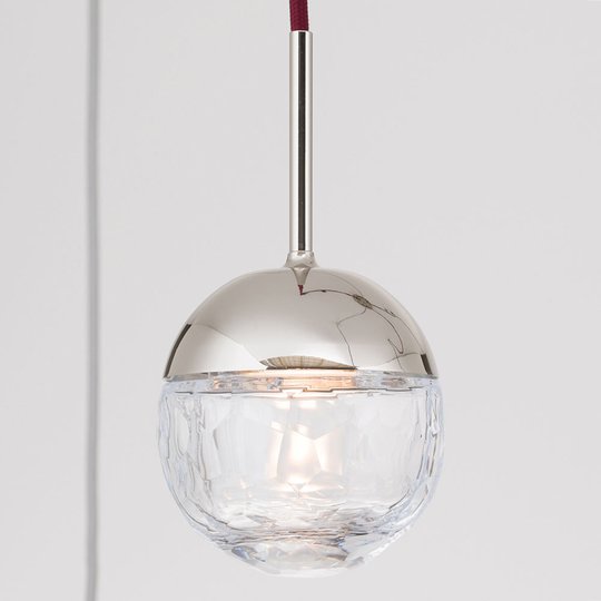 LED-hänglampa Ball fem lampor, färgglad