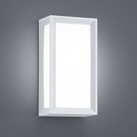 LED-utomhusvägglampa Timok, vit