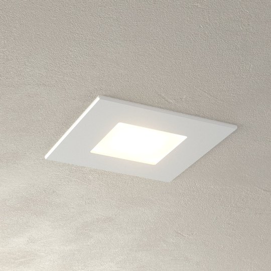 Vit, attraktiv LED-panel Klaus för inbyggnadsdosor