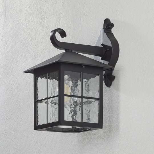 Utomhusvägglampa Winchester BL18, lykta nedan