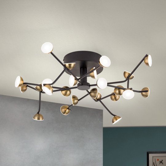 LED-taklampa Blossom, 24 lampor
