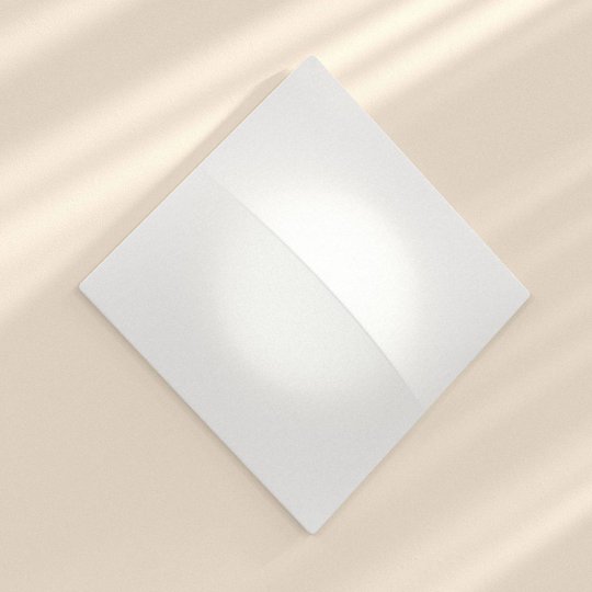 Nelly S - kvadratisk vägglampa med tyg 100 cm
