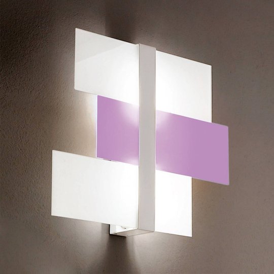 Vägglampa Triad 62 cm vit/lila