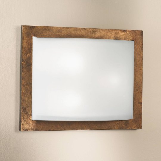 Vägglampa Metwally, rost, 37 x 49 cm
