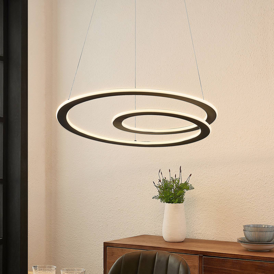 Lindby Cilija LED-hänglampa dimbar Ø 66 cm