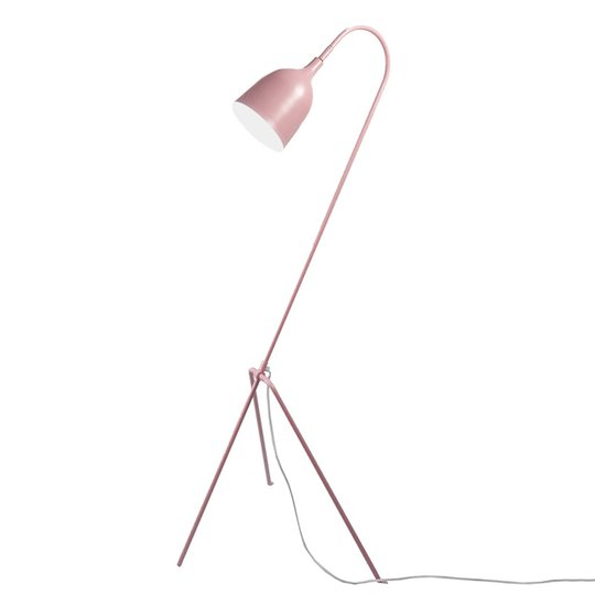 Roséfärgad retrodesignad golvlampa Fifty