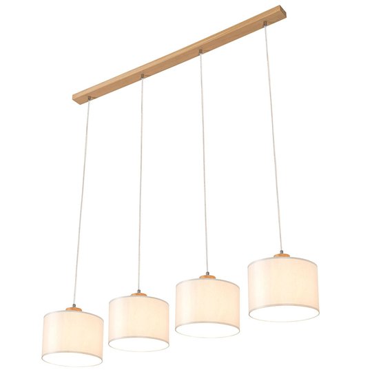 Hänglampa Corralee, grå, 4 lampa