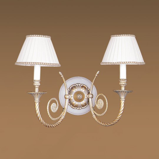 Vägglampa MINERVA med tygskärmar 36 cm