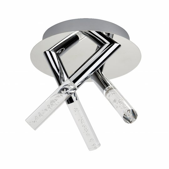 LED-taklampa Flush Bubbles IP44, 3 lampor
