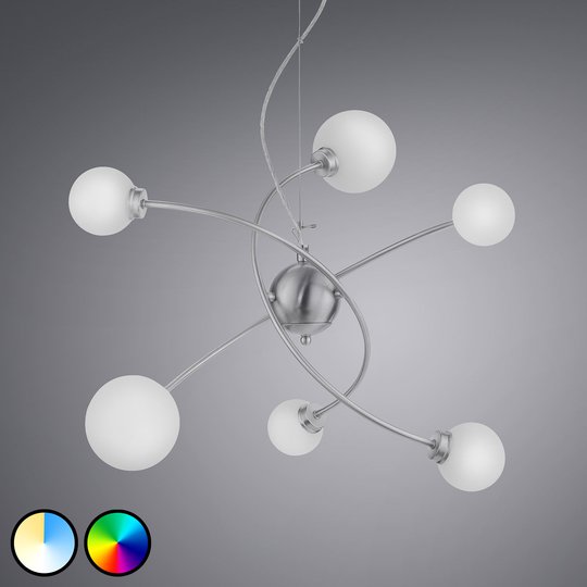 Trio WiZ Dicapo LED-pendellampa, 6 lampor