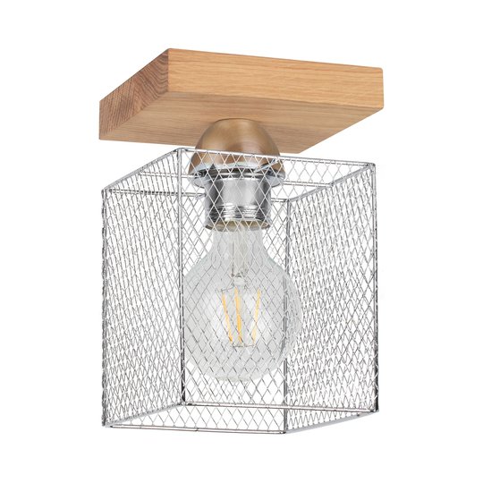 Taklampa Norman Wood 1 lampa, oljad ek