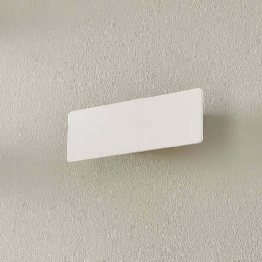 LED-vägglampa Zig Zag vit, bredd 29 cm
