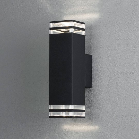 Utomhusvägglampa Monza 2 lampor, höjd 27,5 cm