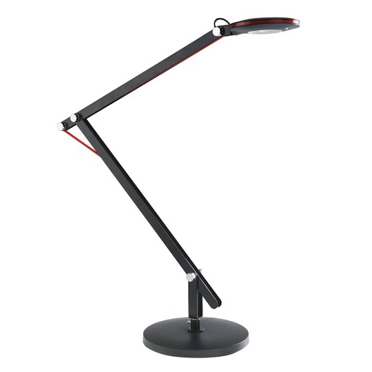 Svart LED-skrivbordslampa Cosmos