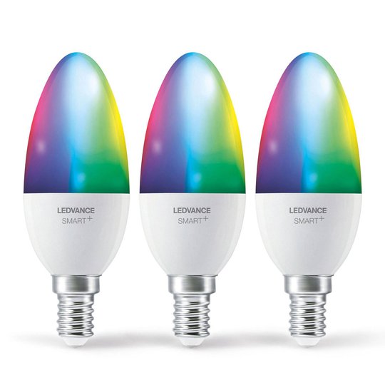 LEDVANCE SMART+ WiFi E14 5 W ljus RGBW 3-pack