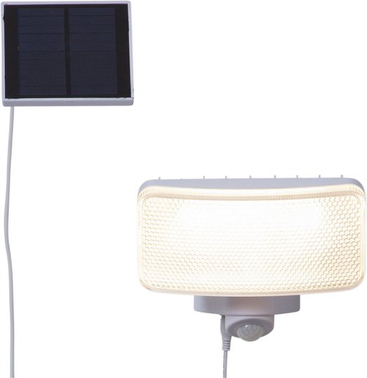 Powerspot solcell (PIR + skymning) (Vit)