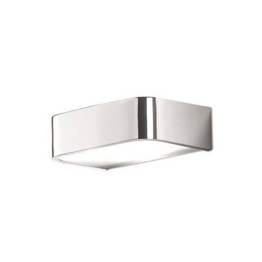 Badrumsvägglampa Arcos med LED, 15 cm krom