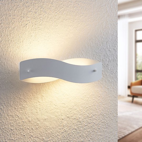 Arcchio Shana LED-vägglampa vit