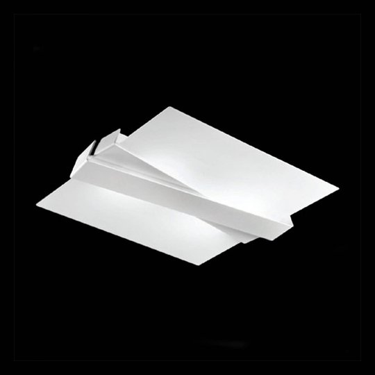 Modern taklampa ZIG ZAG vit