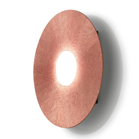 LED-vägglampa Circle Sun, koppar, 1 lampa