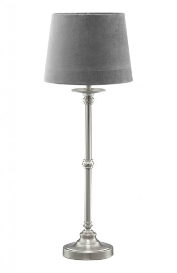 Axel bordslampa med sammet (Grå)