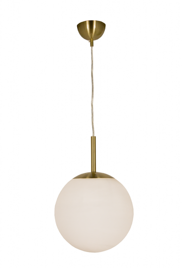 Opal 25cm taklampa (Mässing/guld)