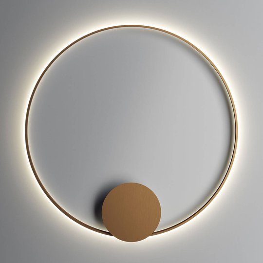 Fabbian Olympic LED-vägglampa Ø 110 cm brons