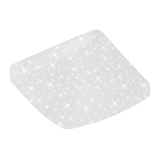 LED-taklampa 3347/3387 stjärndekor 37 x 37 cm