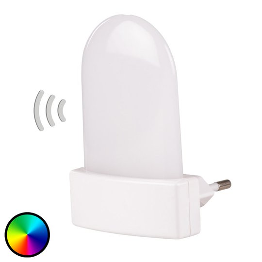 LED-stickkontaktlampa Bunda sensor RGB