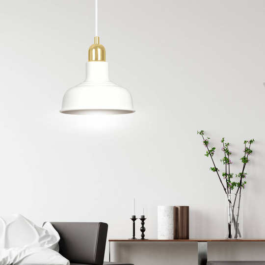 Pendellampa Gubo, 1 lampa, vit