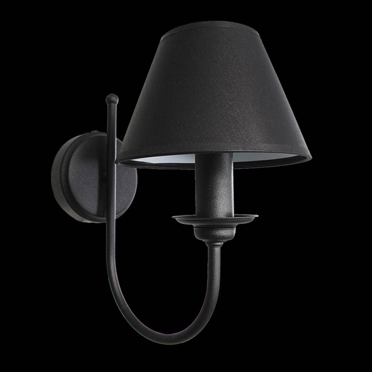 Vägglampa Bona, 1 lampa, svart