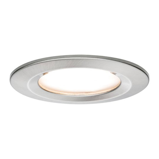 Paulmann 3-pack LED-spotlight Slim Coin, järn