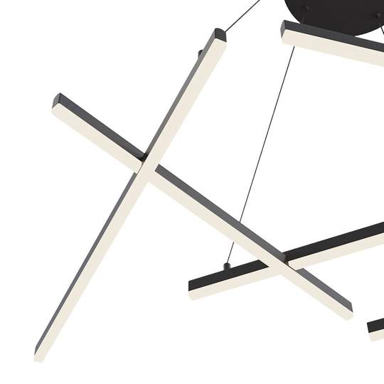 Maytoni Line LED-hänglampa 3 000 K svart