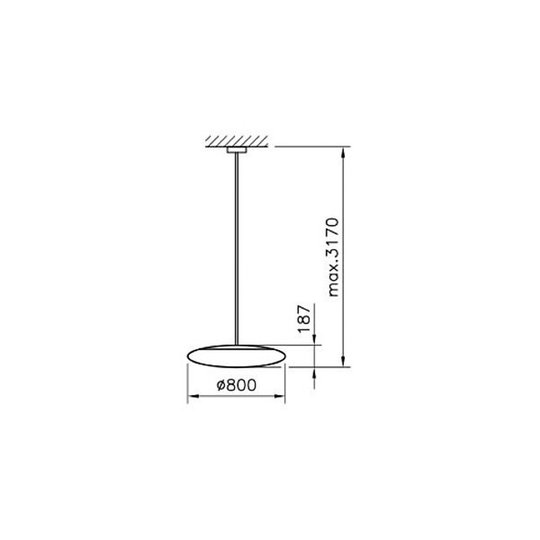 Regent Lighting Torino Ø 80 cm 117 W 317 cm 4 000K