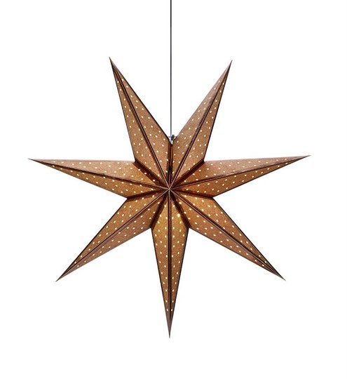 Glitter stjärna 75cm (Brons)