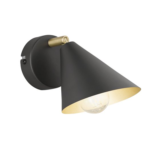 Vägglampa Gloria, antracit, justerbar