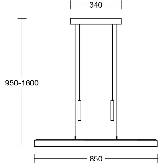 HerzBlut Leonora hänglampa Down 85 cm ek natur
