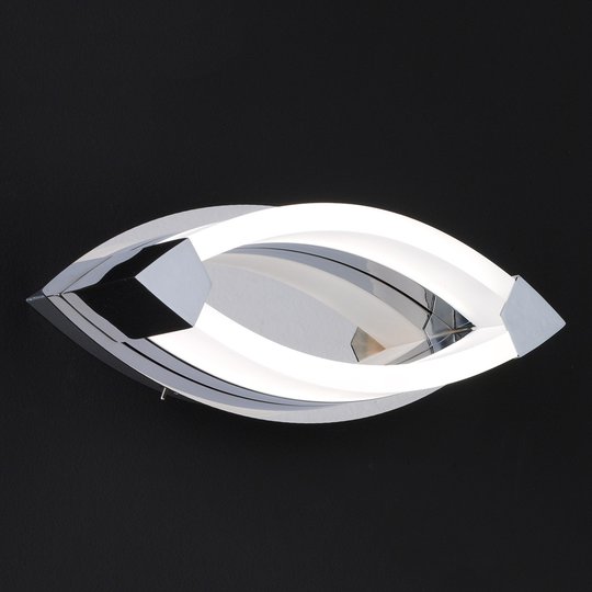 Vannes - LED-vägglampa i krom
