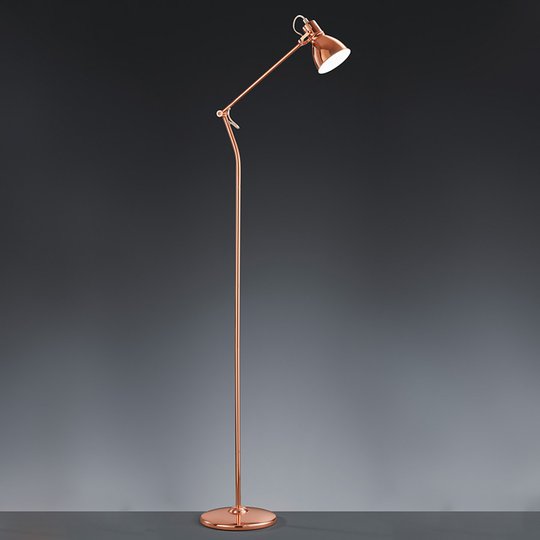 Kopparfärgad golvlampa Keali