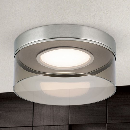 LED-taklampa Francis matt nickel Ø 30 cm