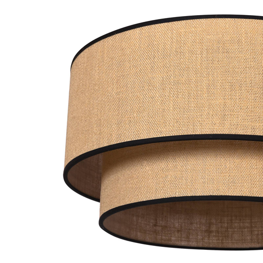 Taklampa Boho jute & black Ø45 cm