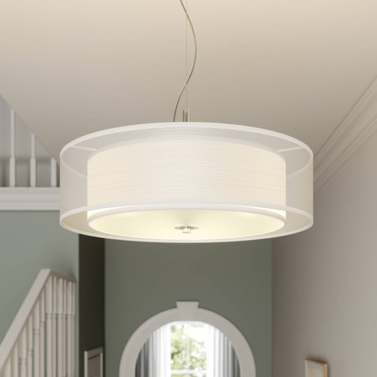 Textilpendellampa Pikka med LED
