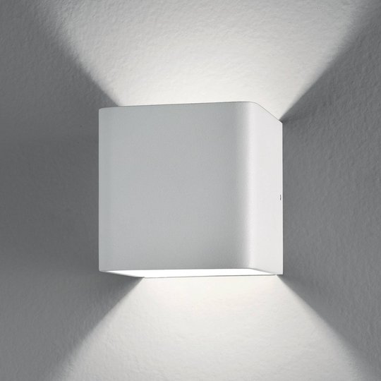 Kubisk LED-vägglampa Gino, 6 W