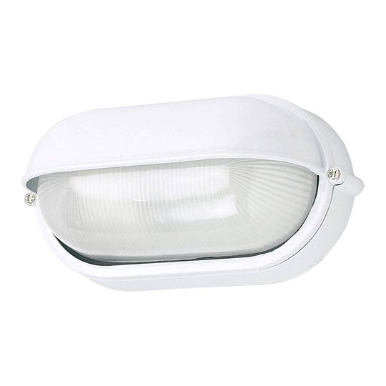 Utomhusvägglampa 400180 oval, vit