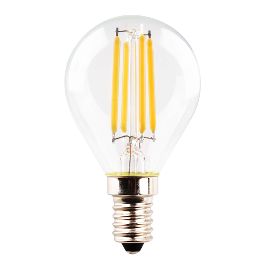 LED-dropplampa E14 4W 2 700 K filament klar