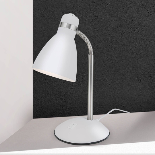Skrivbordslampa School, vit