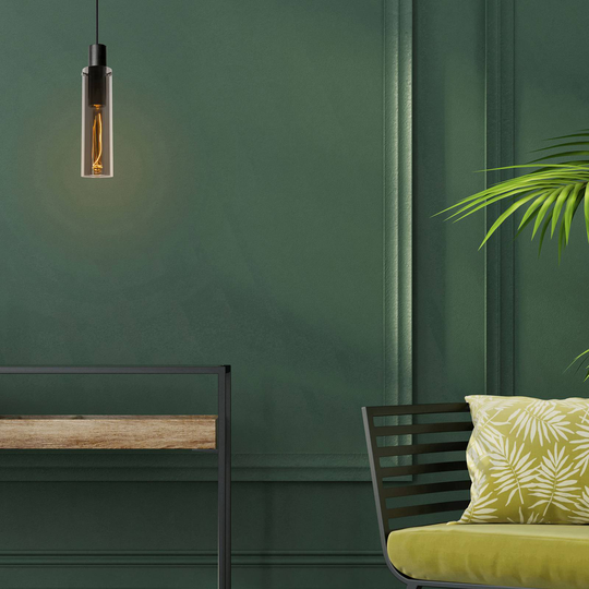 Hänglampa Orlando, rökgrå, 1 lampa