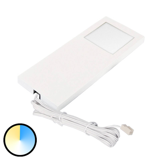 Bänklampa Dynamic LED Slim-Pad F x1 vit