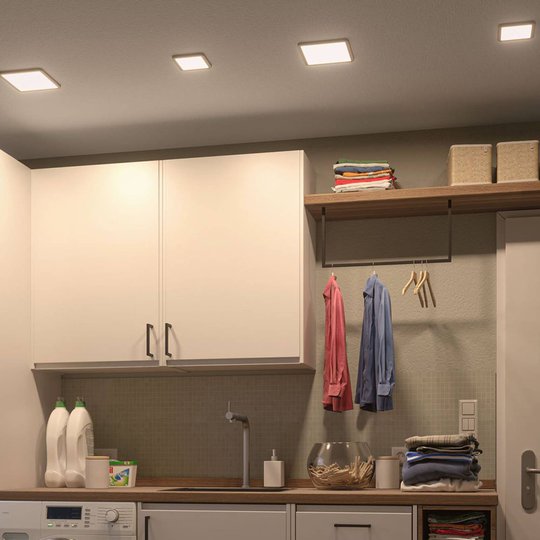 Paulmann LED-panel Areo 3 000 K kantig 11,8 cm vit