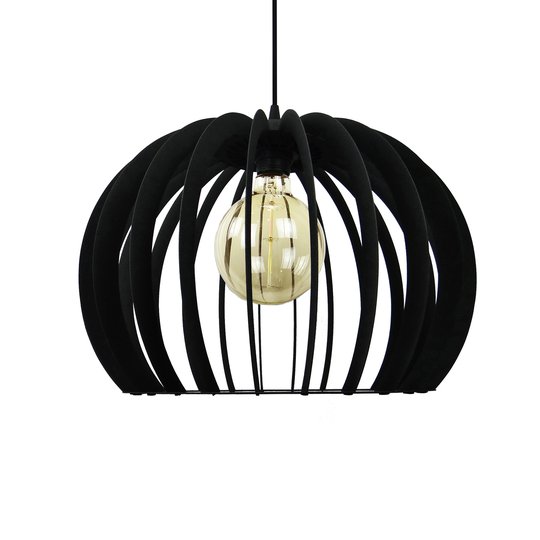 Pendellampa Kula, 1 lampa, svart Ø 43 cm